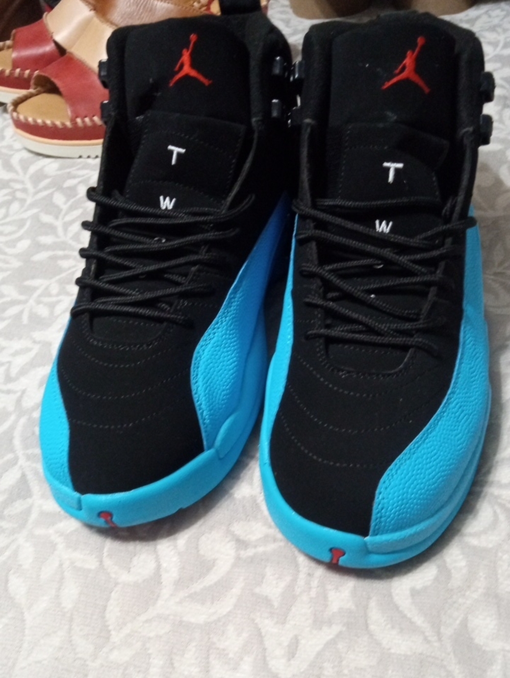 Jordan Men’s Black, Blue & Red High-Top Sneakers